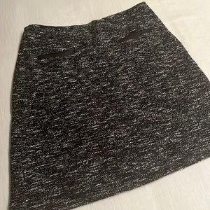 NEW Talbots Wool Blend Skirt SIZE 10 Black White Straight Pencil Shimmer Women